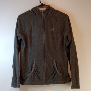 The North Face Long Sleeve Full Zip Jacket Fleece Women's Sz Med Gray EUC NICE!